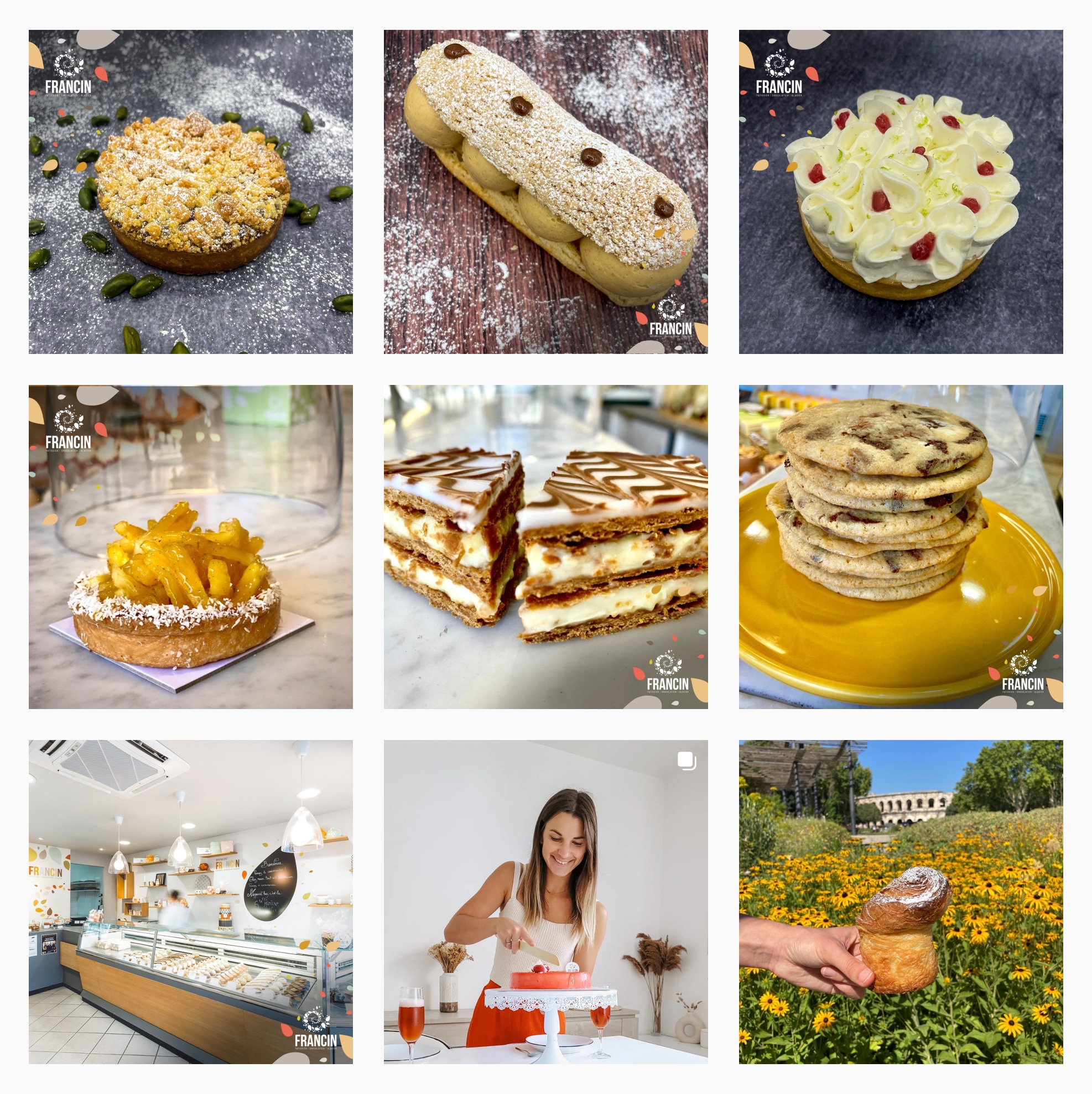 Mur Instagram Francin 2 –agence de communication Nîmes