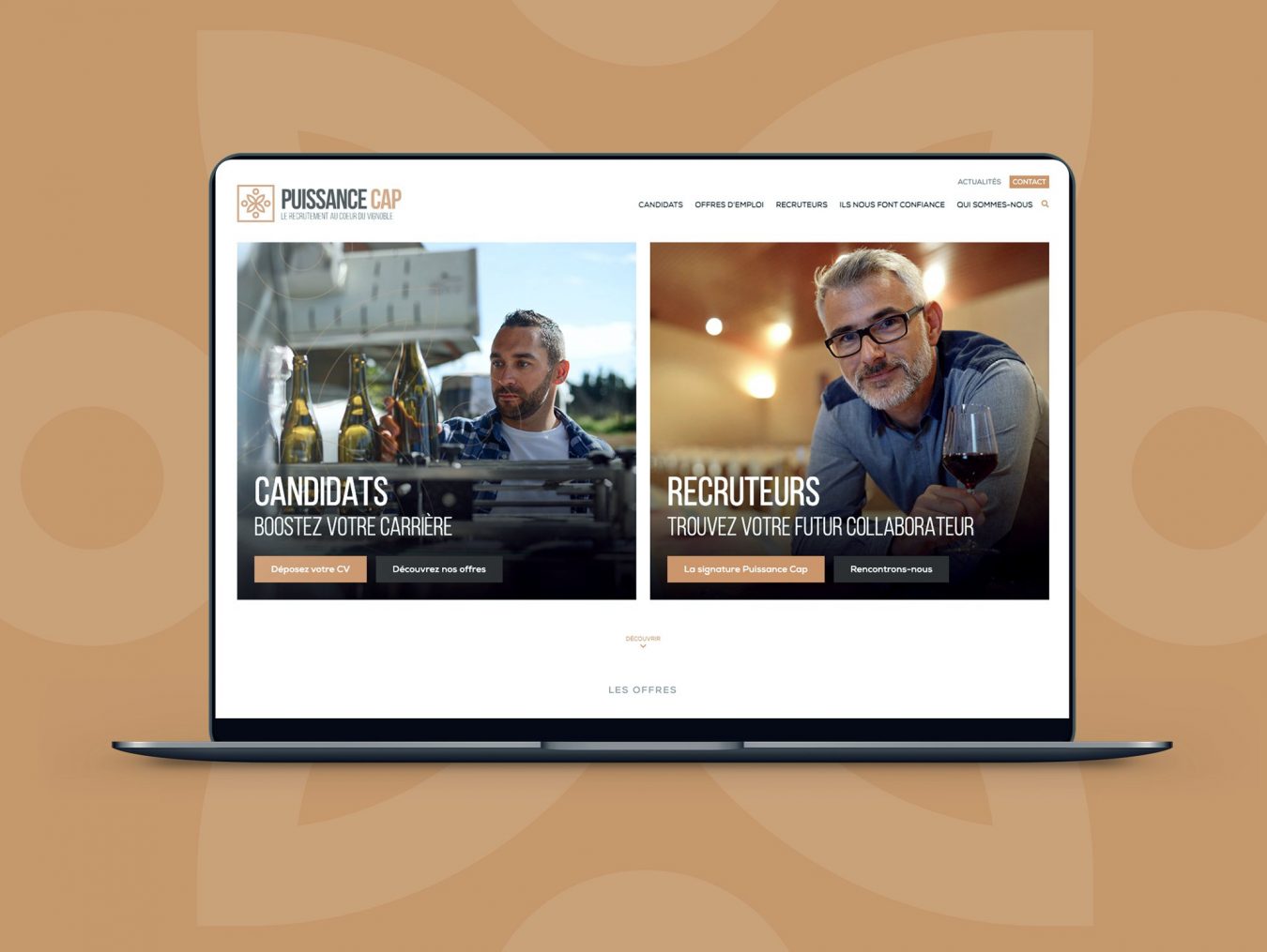 Site Web de puissance CAP – agence de communication Nîmes