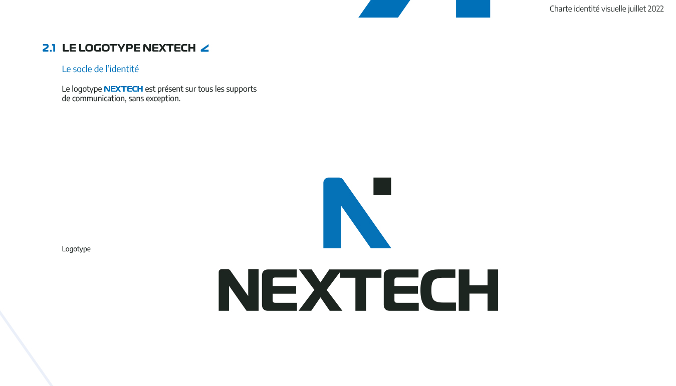 Charte graphique nextech 3 - Agence de communication Nimes