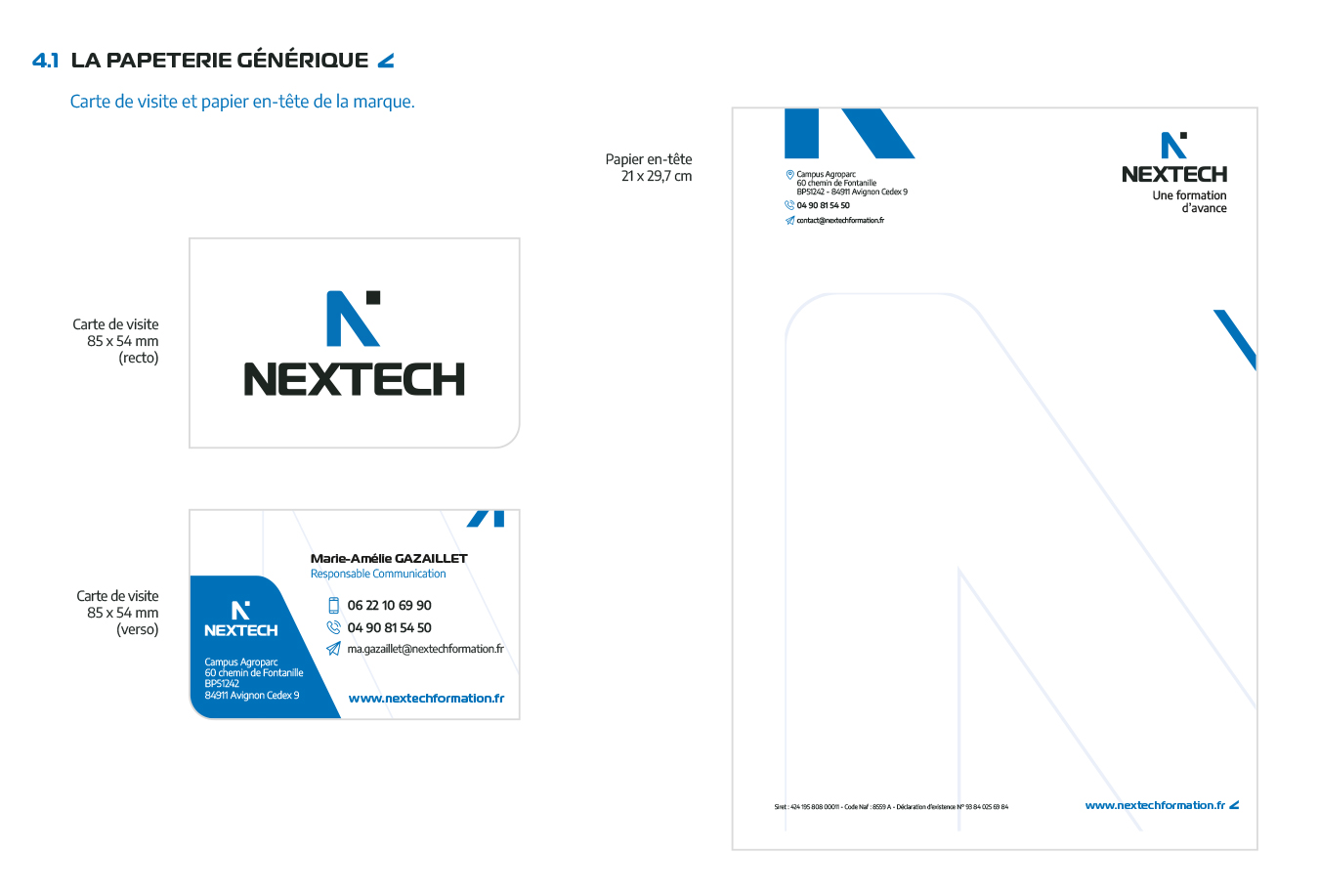Charte graphique nextech 6 - Agence de communication Nimes