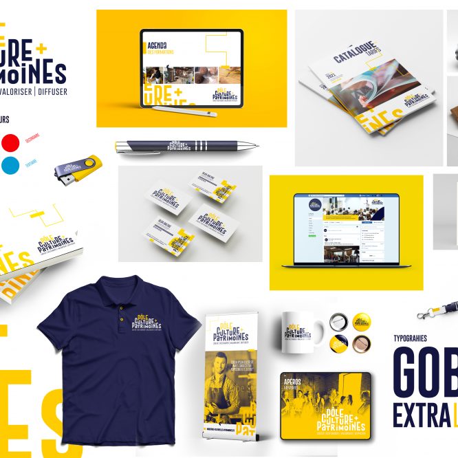 Moodboard Pole Culture et patrimoine - agence de communication Nimes