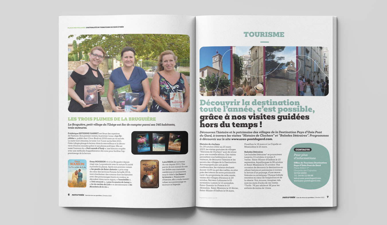 Aperçu magazine communauté de communes du pays d'uzès 2 - Agence de communication Nîmes