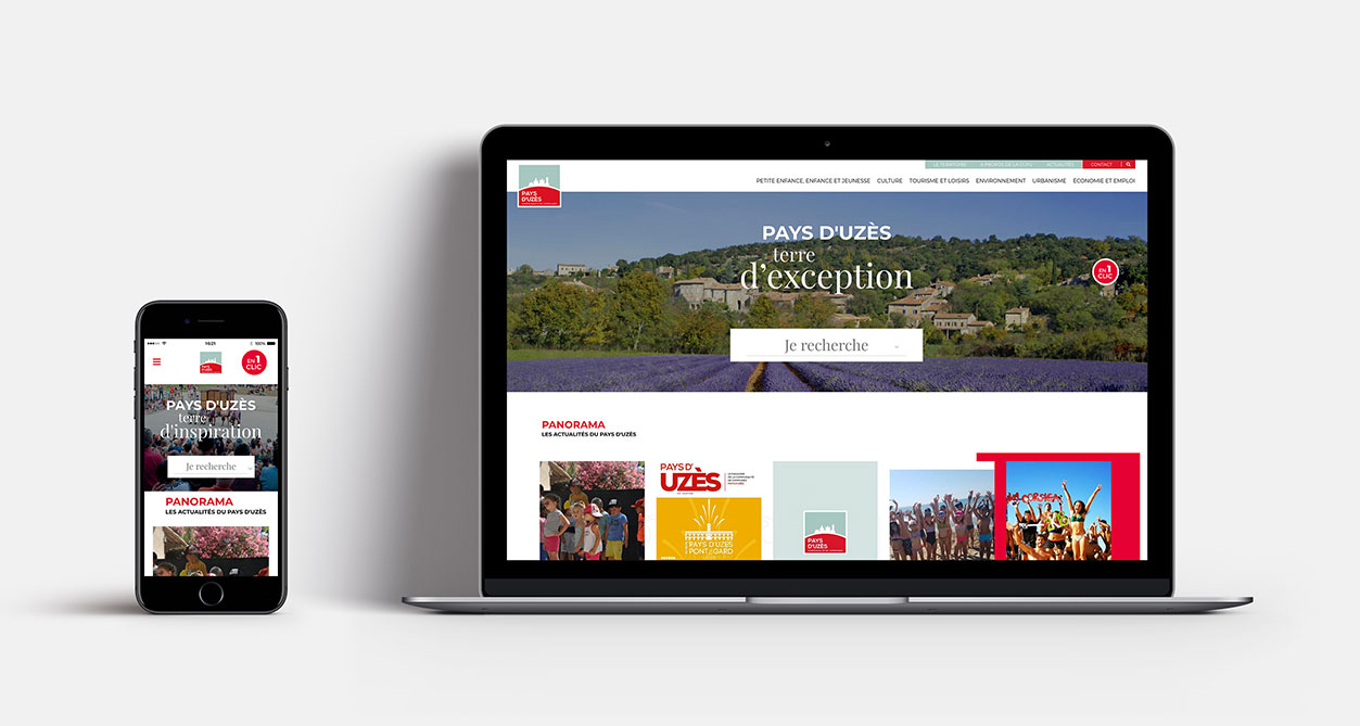 Communauté de Communes du Pays d'Uzès - agence web Nîmes