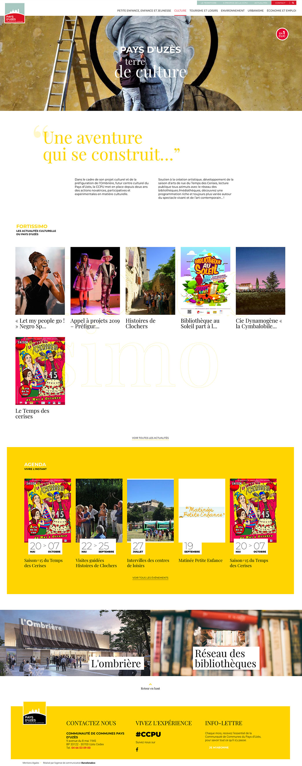 Communauté de Communes du Pays d'Uzès 2 - agence web Nîmes