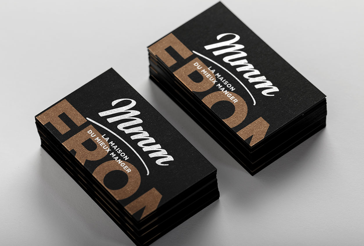 Carte commerciale maison du mieux manger - Agence de communication Nîmes