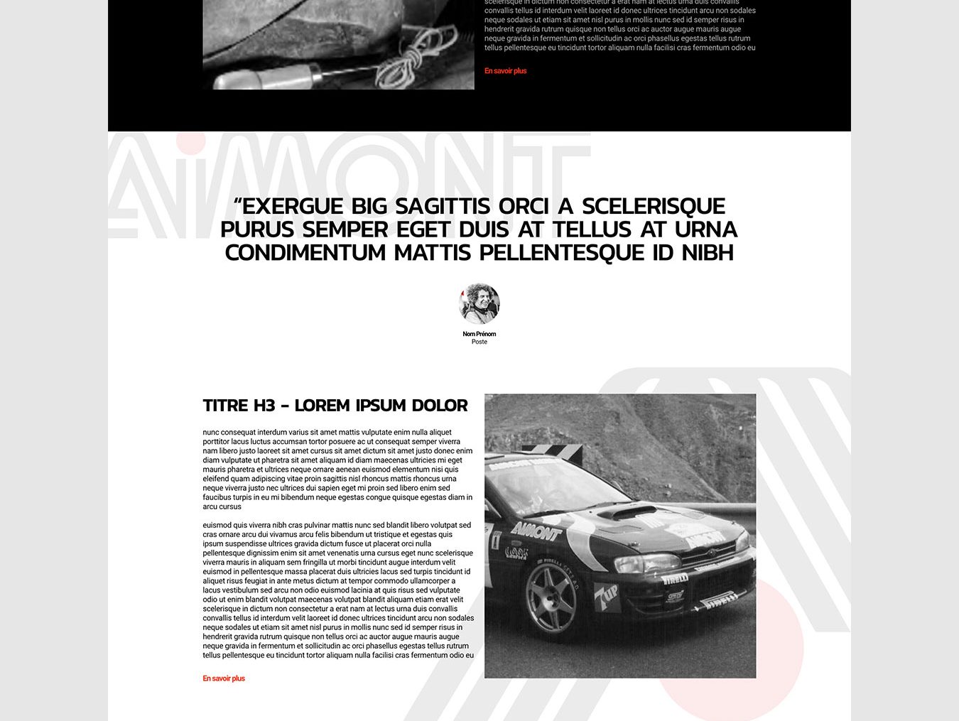 Site web aimont 3 - Agence web nîmes