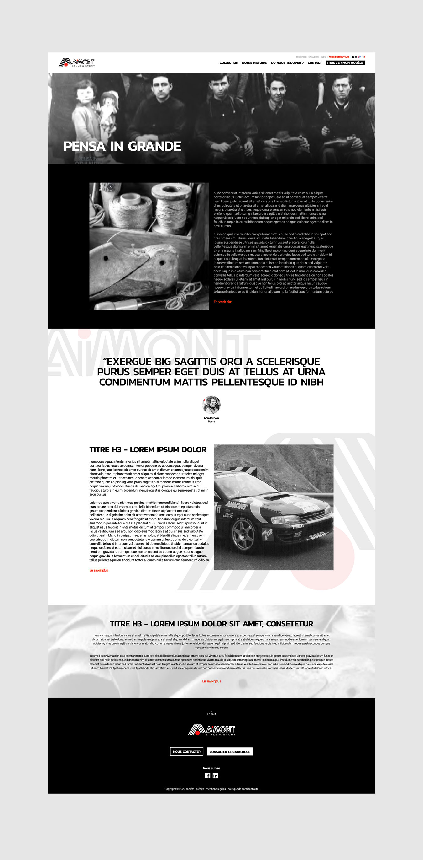 Site web aimont 3 - Agence web nîmes