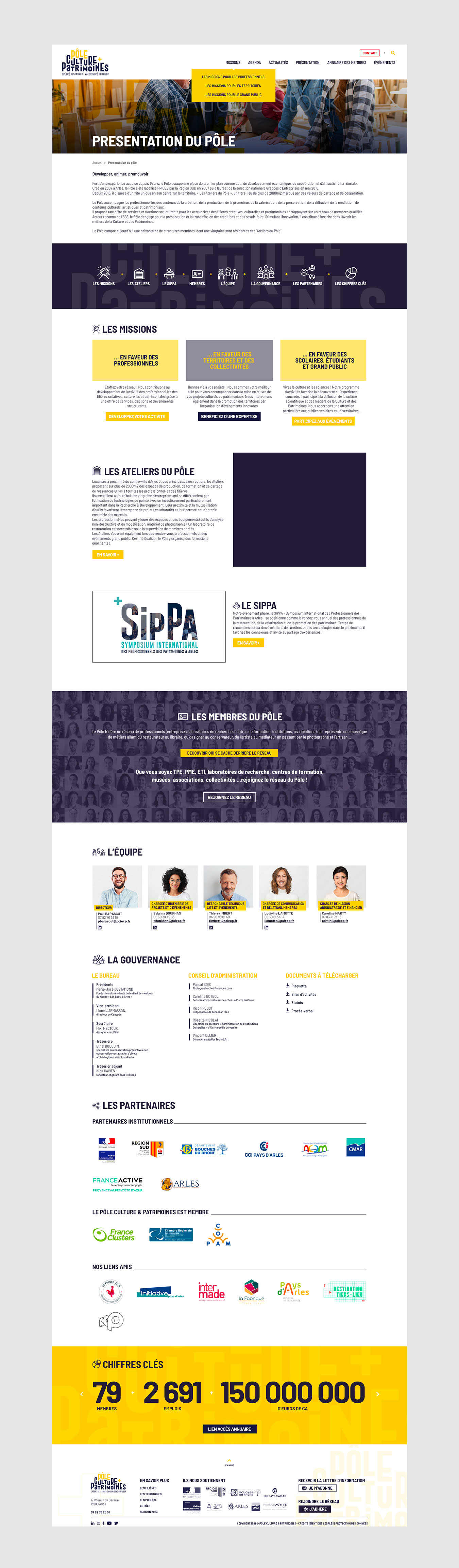 Référence Pôle culture & patrimoines 8 - Agence de communication Nîmes