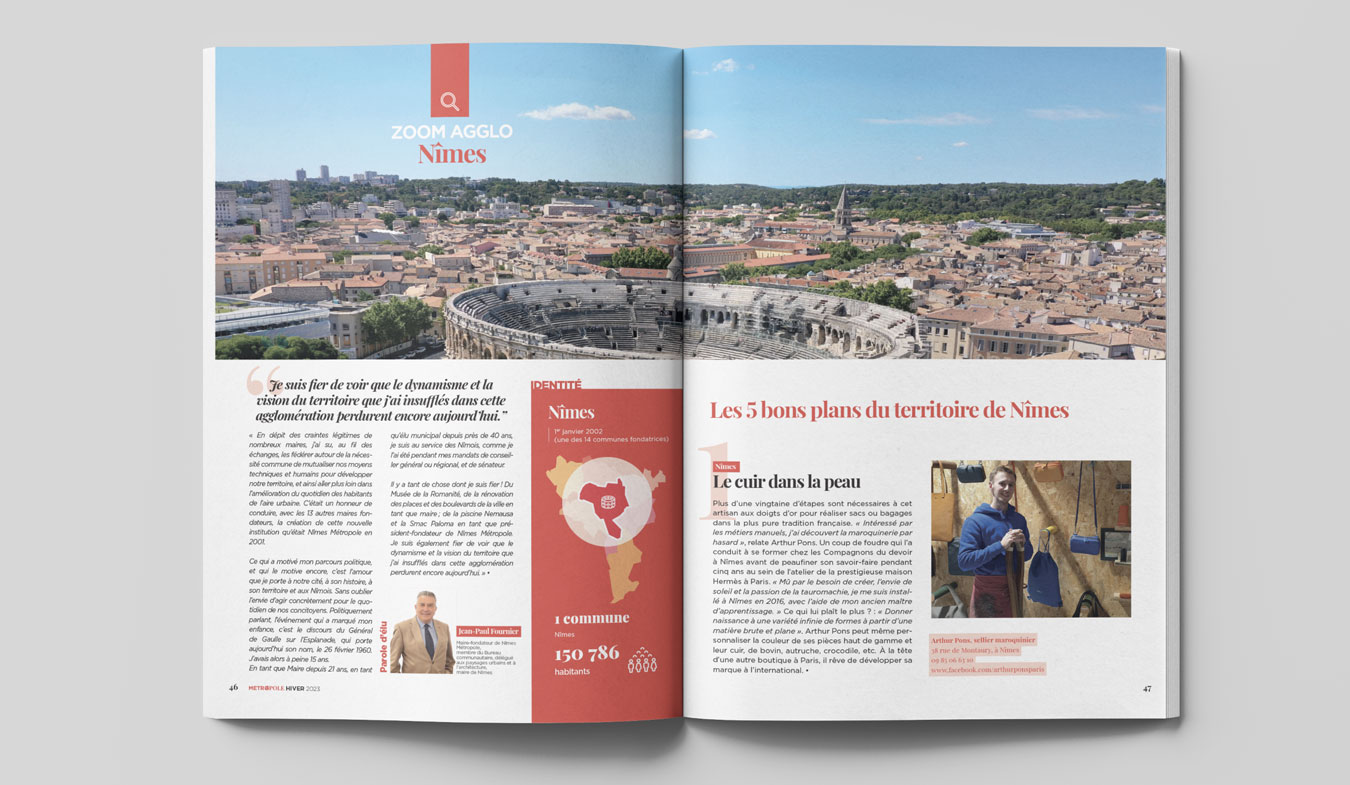 magazine Nîmes métropole 10 - Agence de communication Nîmes