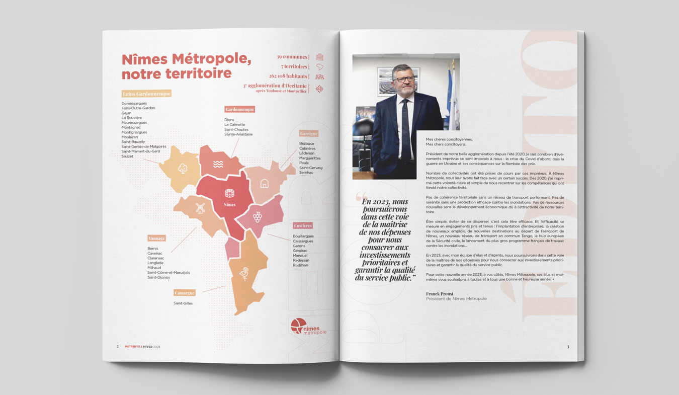 magazine Nîmes métropole 3 - Agence de communication Nîmes