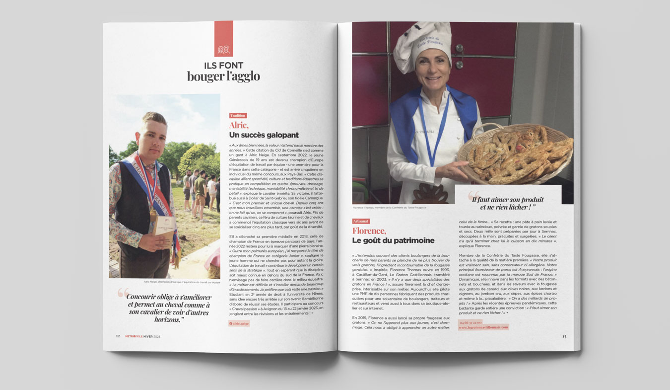 magazine Nîmes métropole 5 - Agence de communication Nîmes