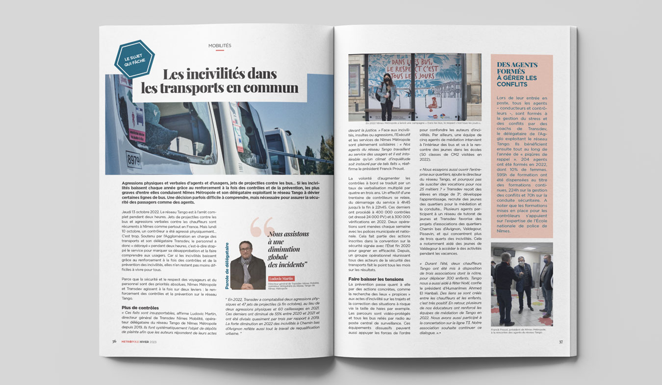 magazine Nîmes métropole 6 - Agence de communication Nîmes