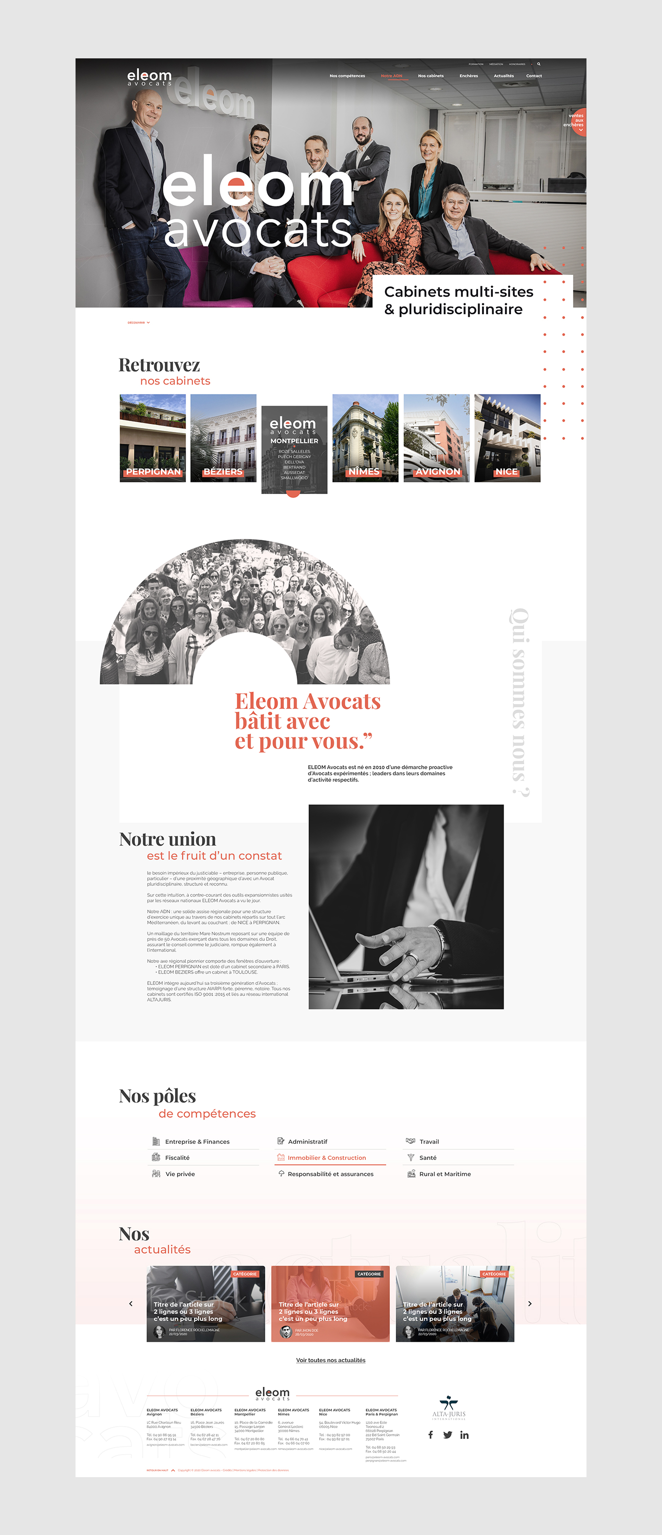 web ELEOM avocats 3 - Agence web Nîmes