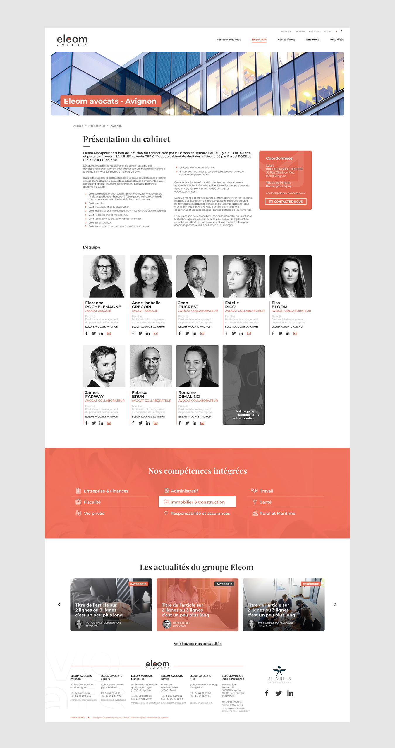 web ELEOM avocats 5 - Agence web Nîmes