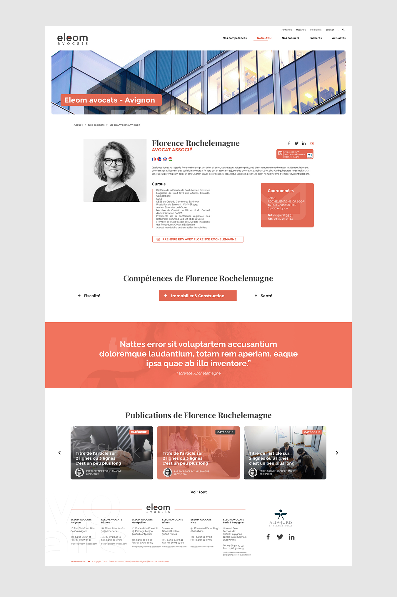 web ELEOM avocats 6 - Agence web Nîmes