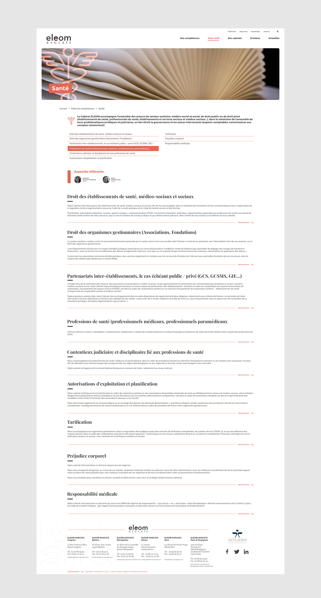 web ELEOM avocats 7 - Agence web Nîmes