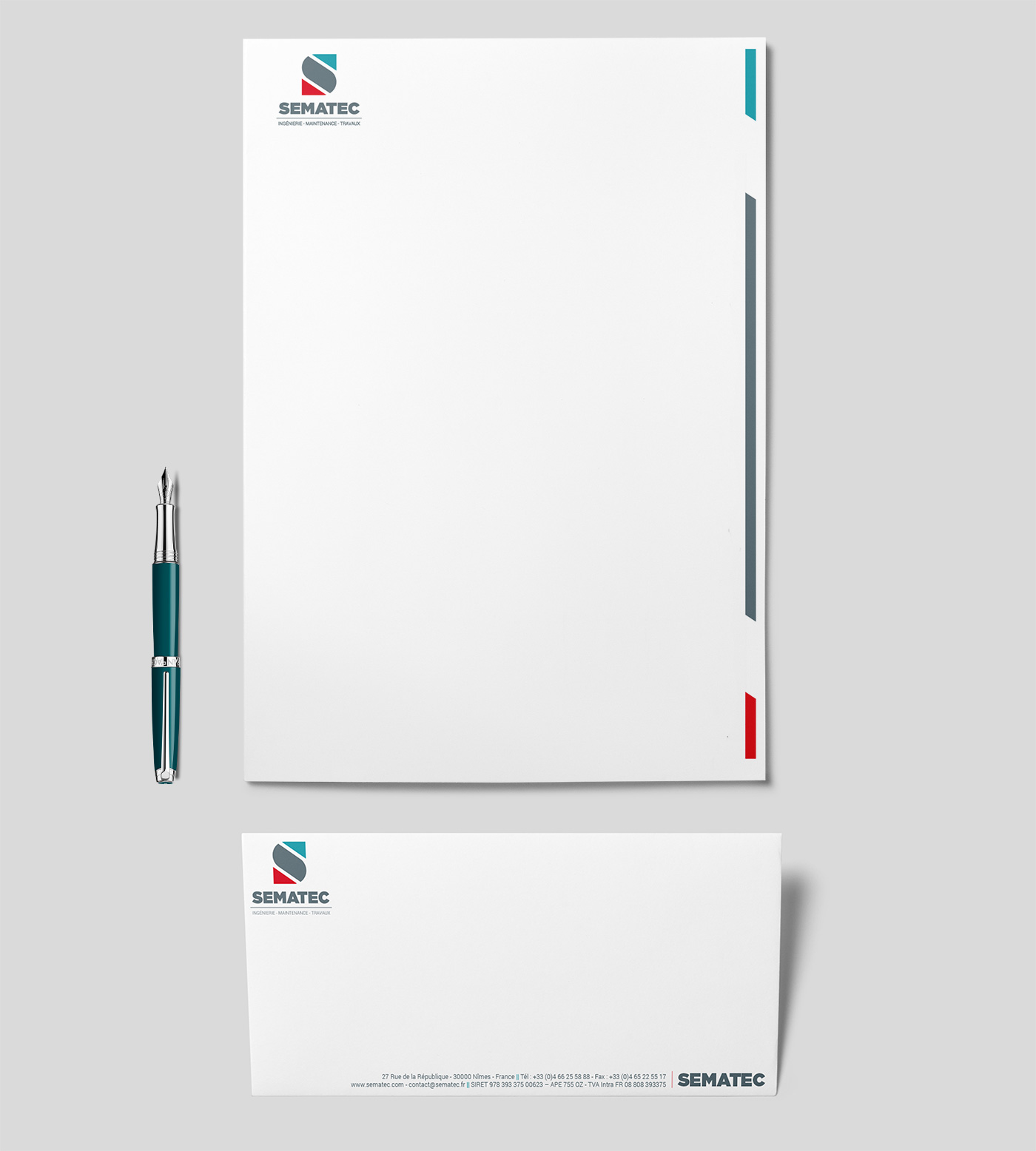 sematec enveloppe feuille 